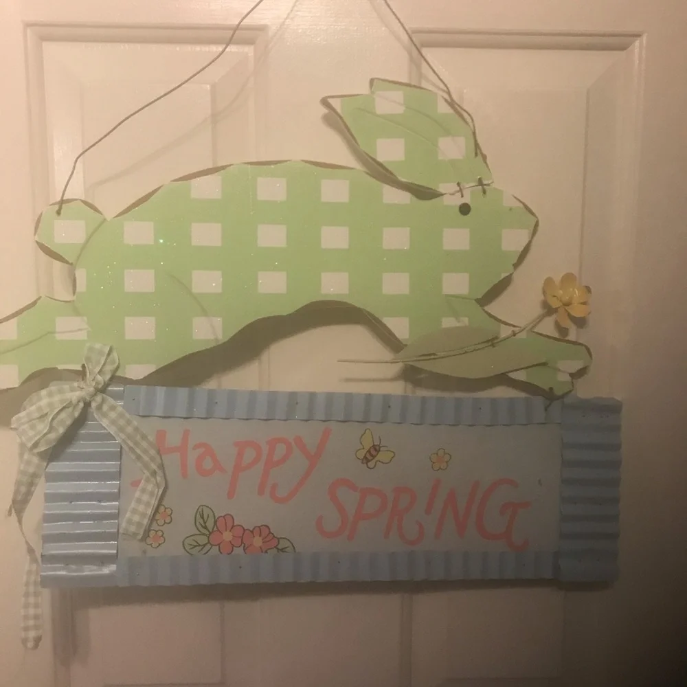 Easter hanging sign - Happy Spring